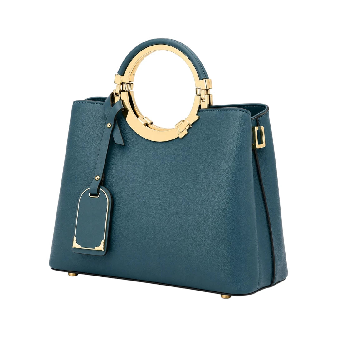 Zevrix Aurelia Teal Classic Premium Fashion Handbag