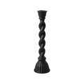 Zevrix Black Twisted Decorative Candle Holder Stand