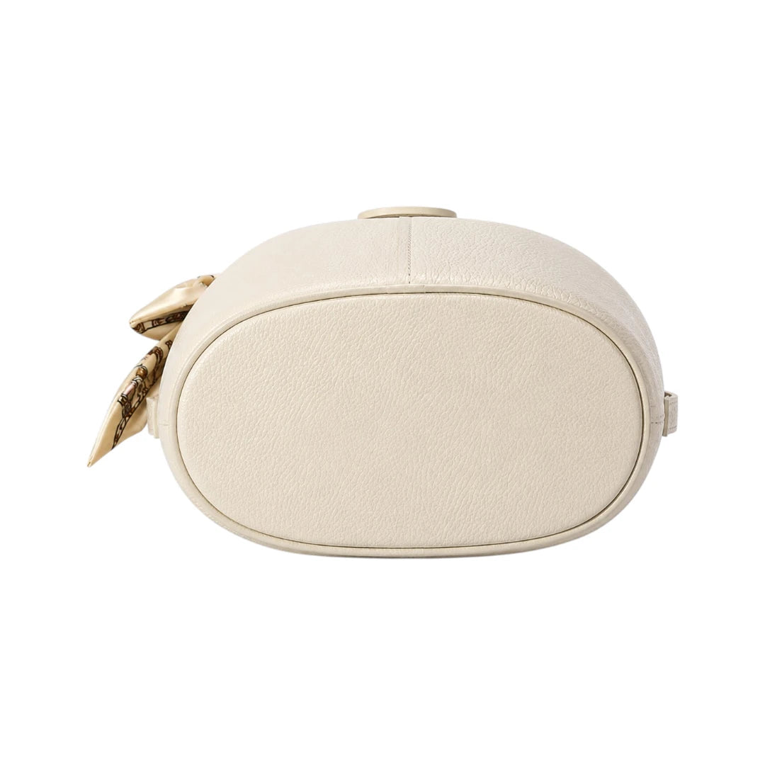 Zevrix Elara Ivory Classic Bucket Fashion Bag
