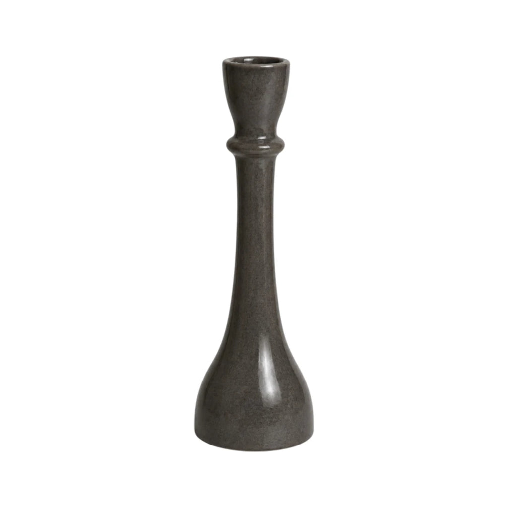 Zevrix Modern Black Ceramic Taper Candle Holder for Home