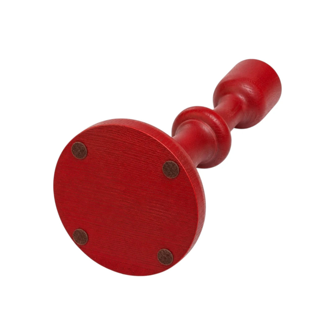 Zevrix Solid Wood Taper Candle Holder – Crimson Red